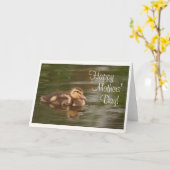 Carte Bébé Canards Canards Canards Animaux Faune Fête de (Fleur jaune)