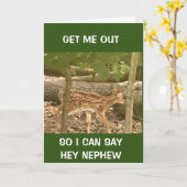 CARTE **BÉBÉ CHER** DIT JEUX ANNIVERSAIRE NEPHEW (Fleur jaune)