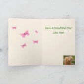 Carte Bébé chèvre Anniversaire (Intérieur)