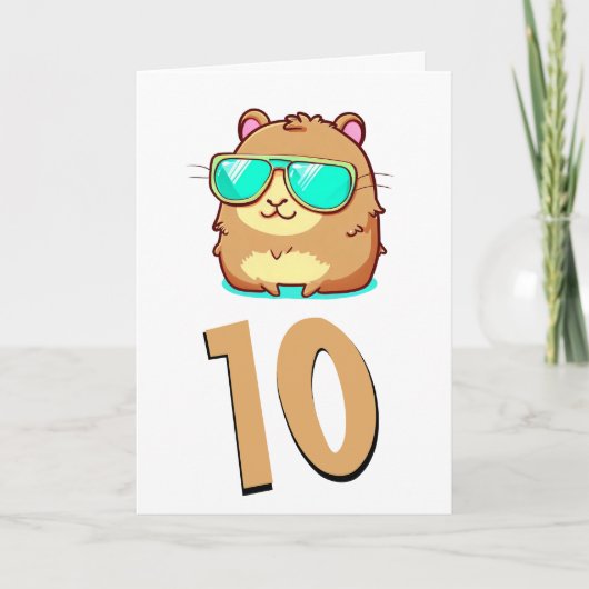 Carte Bébé chibi dragon vert (Devant)