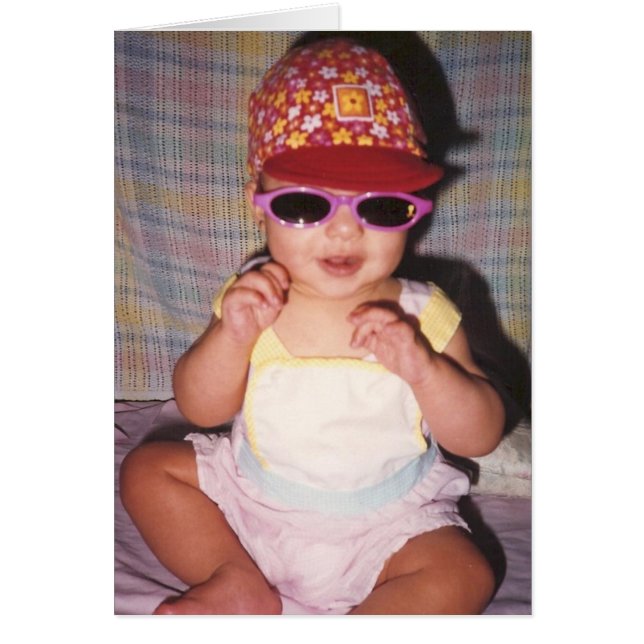 Carte bébé cool (Devant)