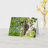 Carte Bébé Coon Anniversaires souhaits (Fleur jaune)