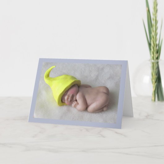 Carte Bébé d'argile dormant sur la tumeur, Casquette elf (Devant)