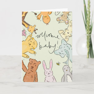 Carte bébé de bienvenue