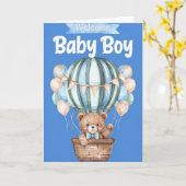 Carte bébé de bienvenue (Fleur jaune)