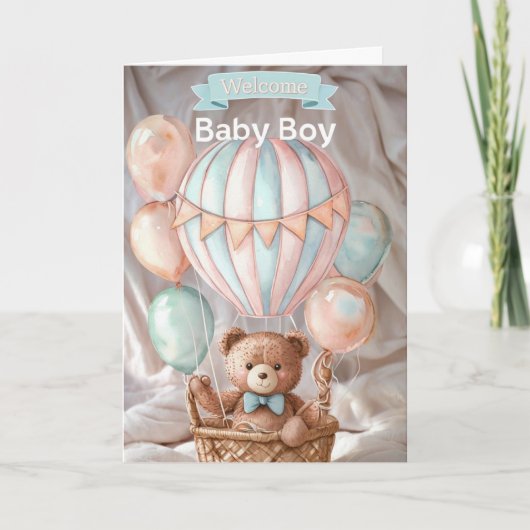 Carte bébé de bienvenue (Devant)