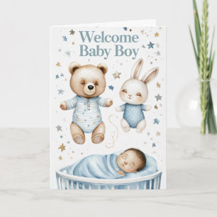 Carte bébé de bienvenue