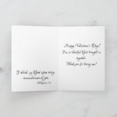 Carte Bébé de la Saint-Valentin avec Écriture et Message (Intérieur)