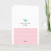 Carte Bébé de la Saint-Valentin avec Écriture KJV et Mes (Dos)