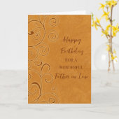 Carte Bébé de l'automne Père en droit Anniversaire (Fleur jaune)