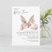Carte Bébé de printemps | Baby Shower de Pâques (Debout devant)