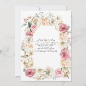 Carte Bébé de printemps | Baby Shower de Pâques (Dos)