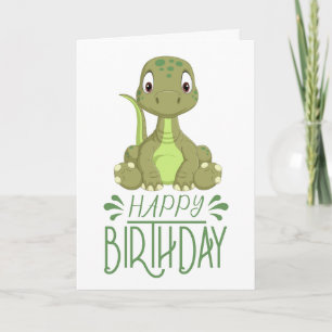 Carte bébé Dinosaur anniversaire