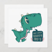 CARTE BÉBÉ DINOSAURE (Devant / Derrière)