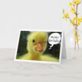 CARTE BÉBÉ DUCK ESPÈRE QUE VOTRE ANNIVERSAIRE N'EST QUE (Fleur jaune)