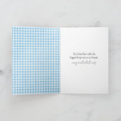 Carte Bébé Eléphant dormant sur une lune de croissant (Intérieur)