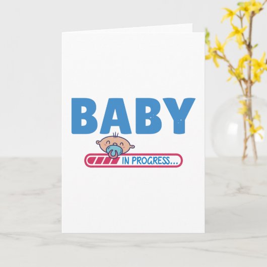 Carte Bébé en cours (Fleur jaune)