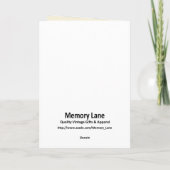 Carte Bébé endormi (Dos)