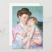 Carte Bébé endormi | Mary Cassatt (Devant / Derrière)
