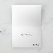 Carte bébé et père à la main (Intérieur)