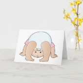 Carte Bébé fille (Fleur jaune)