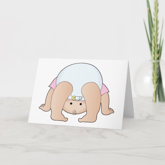 Carte Bébé fille (Devant)