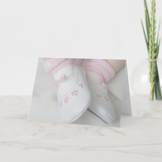 Carte Bébé fille (Devant)