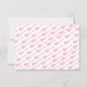 CARTE BÉBÉ FILLE DOUCHE CONCERT TICKET MERCI (Dos)