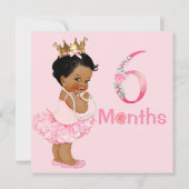 Carte Bébé Fille Marqueurs mensuels Jalons Fille (Dos)