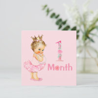 Bébé Fille Marqueurs mensuels Jalons Fille
