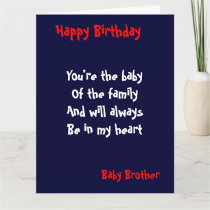 Carte Bébé frère Anniversaire