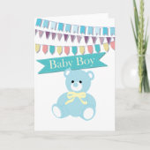 Carte Bébé garçon (Devant)