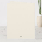 Carte bébé garçon (Dos)