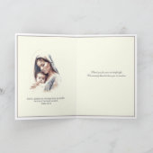 Carte Bébé garçon ou fille Merci religieux catholique (Intérieur)