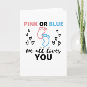 Carte Bébé Genre Révéler Les Idées Rose Ou Bleu Nous Aim