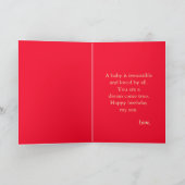 Carte Bébé Giraffe Cute Anniversaire (Intérieur)