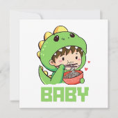 Carte bébé godzilla (Devant)