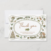 Carte Bébé Il fait froid dehors Baby shower Merci (Devant)