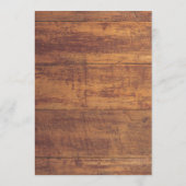 Carte Bébé Il fait froid dehors Rustique Bois d'hiver Bé (Dos)