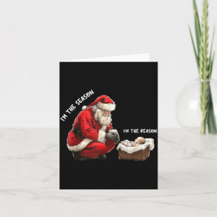 Carte Bébé je suis la saison je suis la raison Santa Rel