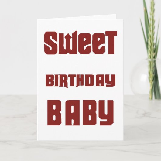 Carte Bébé joyeux anniversaire (Devant)
