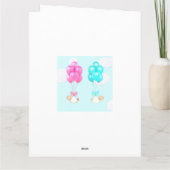 Carte Bébé jumeaux (Dos)