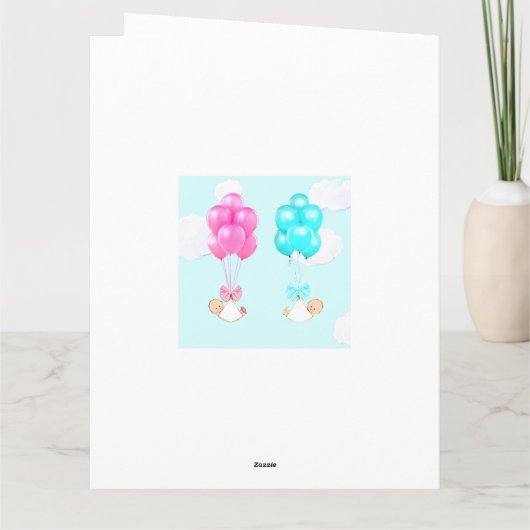 Carte Bébé jumeaux (Dos)