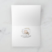 Carte Bébé main sur blanc (Intérieur)