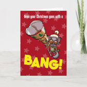 Carte Bébé mignon de Noël de Noël de Bush ! Dessin (Devant)