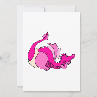 Carte Bébé mignon Dragon en couche