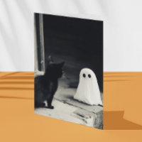 Bébé mignon fantôme et Halloween Kitten