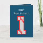 Carte bébé mignon sport de baseball ajouter un sentiment (Devant)