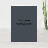 Carte Bébé moufette petit coquin anniversaire  (Dos)
