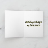Carte Bébé moufette petit coquin anniversaire  (Intérieur)